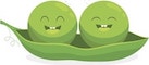 Two peas in a pod logo